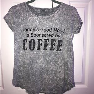 Grey and white shirt